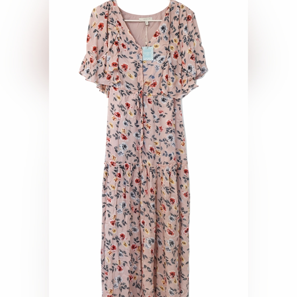 Hayden Los Angeles Mauve Floral Maxi Dress Small